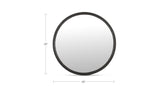 Royce Black Large Mirror - Ornate Home