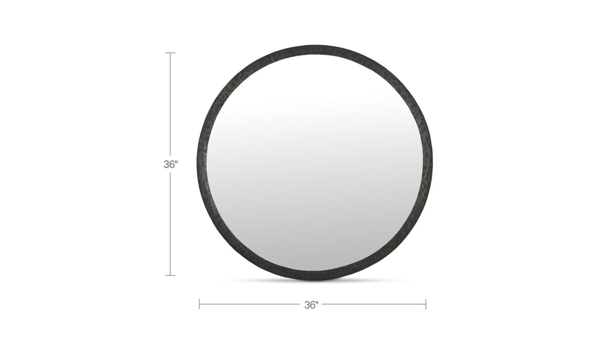 Royce Black Large Mirror - Ornate Home