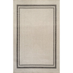 Royce Bone 6 Jute-Look Area Rug | Elegant & Washable - Ornate Home