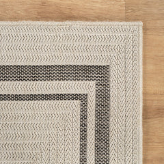 Royce Bone 6 Jute-Look Area Rug | Elegant & Washable - Ornate Home