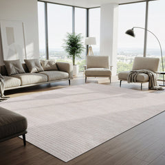 Royce Bone Jute-Look Area Rug | Minimalist Modern Style - Ornate Home