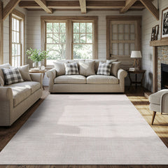 Royce Bone Jute-Look Area Rug | Minimalist Modern Style - Ornate Home