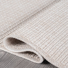 Royce Bone Jute-Look Area Rug | Minimalist Modern Style - Ornate Home