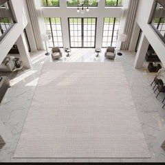Royce Bone Jute-Look Area Rug | Minimalist Modern Style - Ornate Home