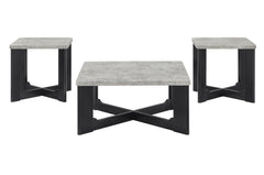 Royce Gray/Black 3-Piece Cocktail Table Set - Ornate Home