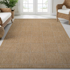 Royce Natural 5 Rug | Fade-Resistant Indoor/Outdoor - Ornate Home