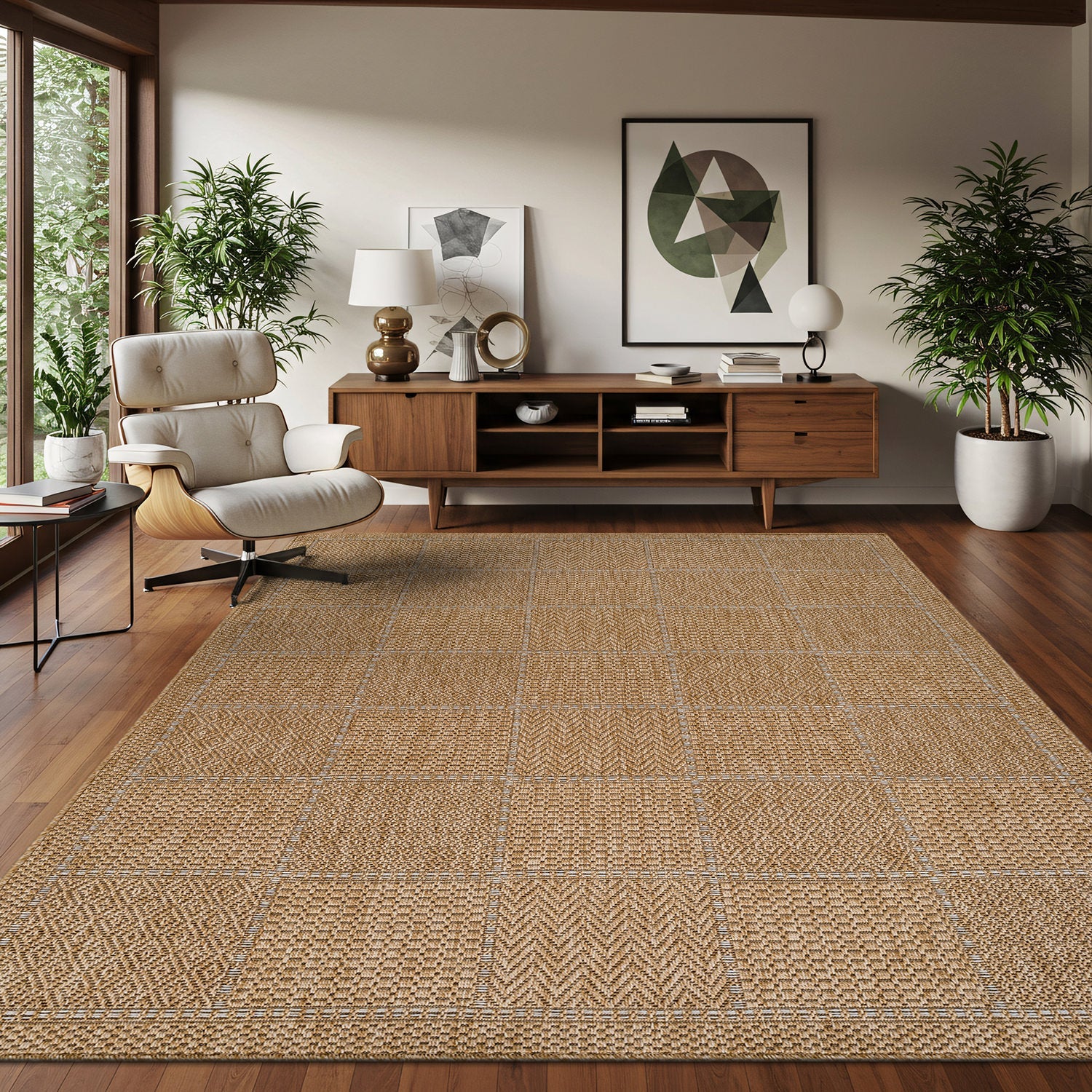 Royce Natural 5 Rug | Fade-Resistant Indoor/Outdoor - Ornate Home