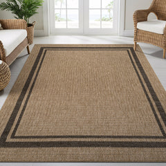 Royce Natural 6 Jute-Look Area Rug | Earthy Texture - Ornate Home