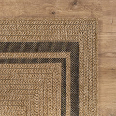 Royce Natural 6 Jute-Look Area Rug | Earthy Texture - Ornate Home