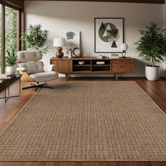 Royce Natural Jute-Look Area Rug | Timeless Rustic Charm - Ornate Home