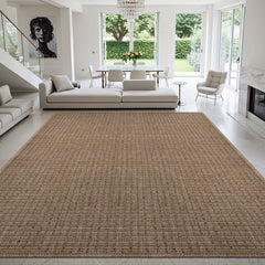 Royce Natural Jute-Look Area Rug | Timeless Rustic Charm - Ornate Home