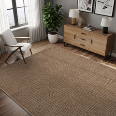 Royce Natural Jute-Look Area Rug | Timeless Rustic Charm - Ornate Home