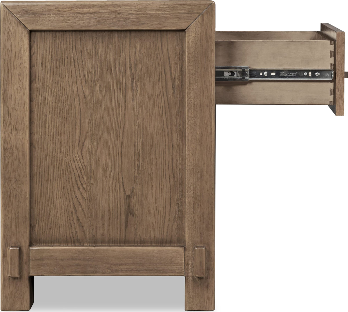 Roycroft Harvest Wood 1 Drawer Nightstand - Ornate Home
