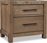 Roycroft Harvest Wood 2 Drawer Nightstand - Ornate Home