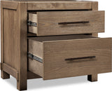 Roycroft Harvest Wood 2 Drawer Nightstand - Ornate Home