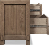 Roycroft Harvest Wood 2 Drawer Nightstand - Ornate Home