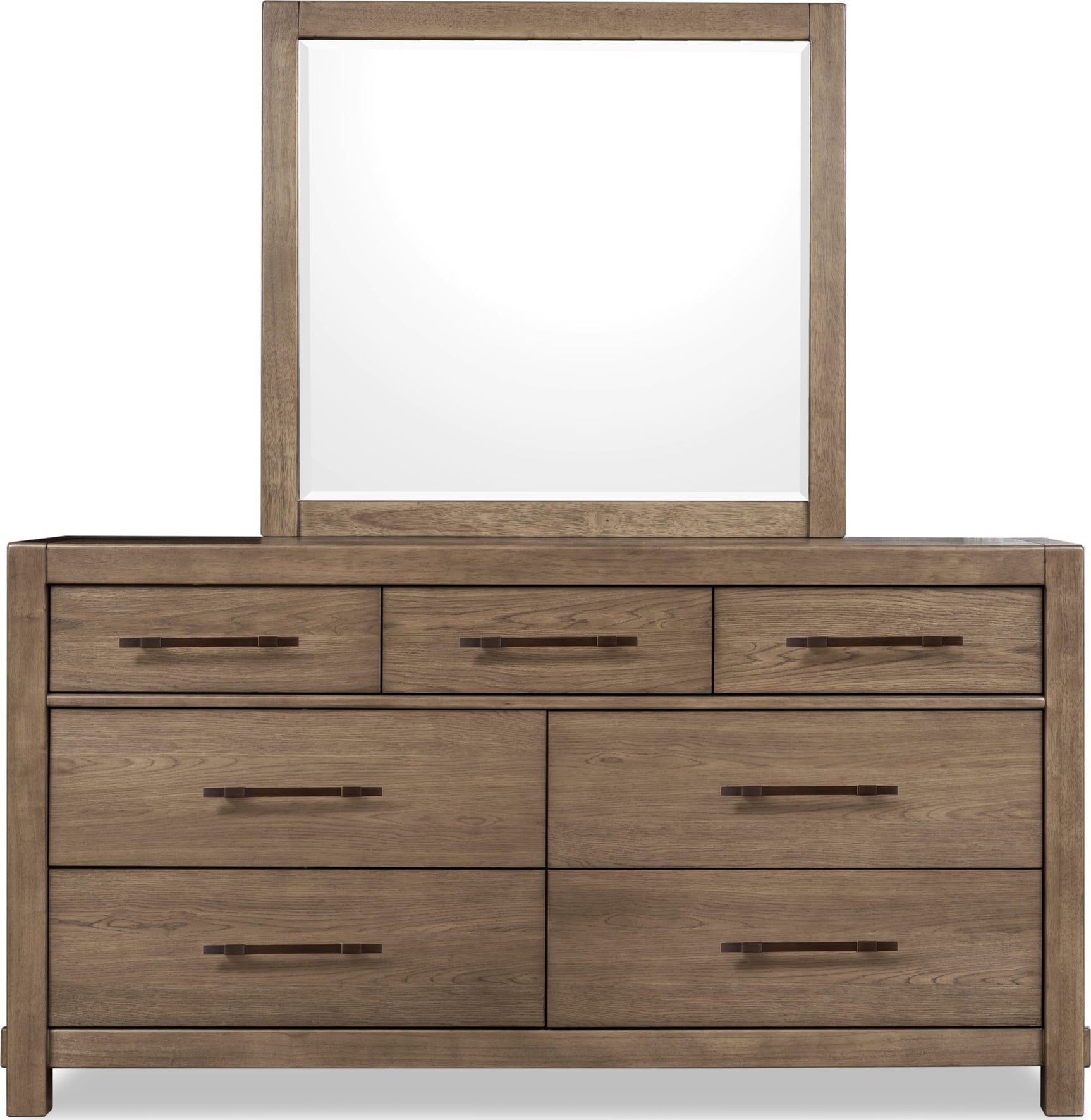 Roycroft Harvest Wood Dresser Mirror - Ornate Home