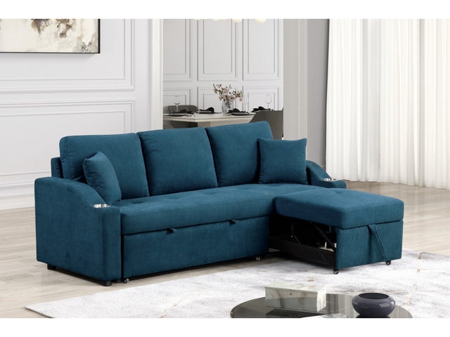 Royden Blue Sleeper Sofa - Ornate Home