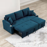 Royden Blue Sleeper Sofa - Ornate Home