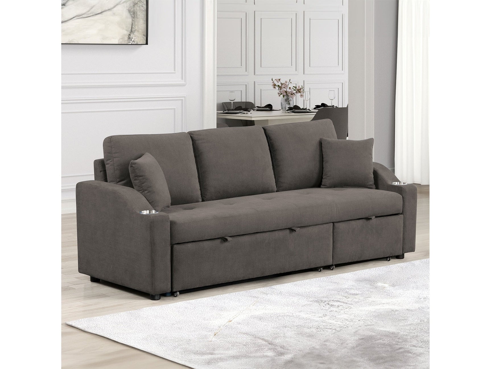 Royden Gray Sleeper Sofa - Ornate Home