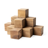 Rubik Natural Wooden Cube Display Object - Ornate Home