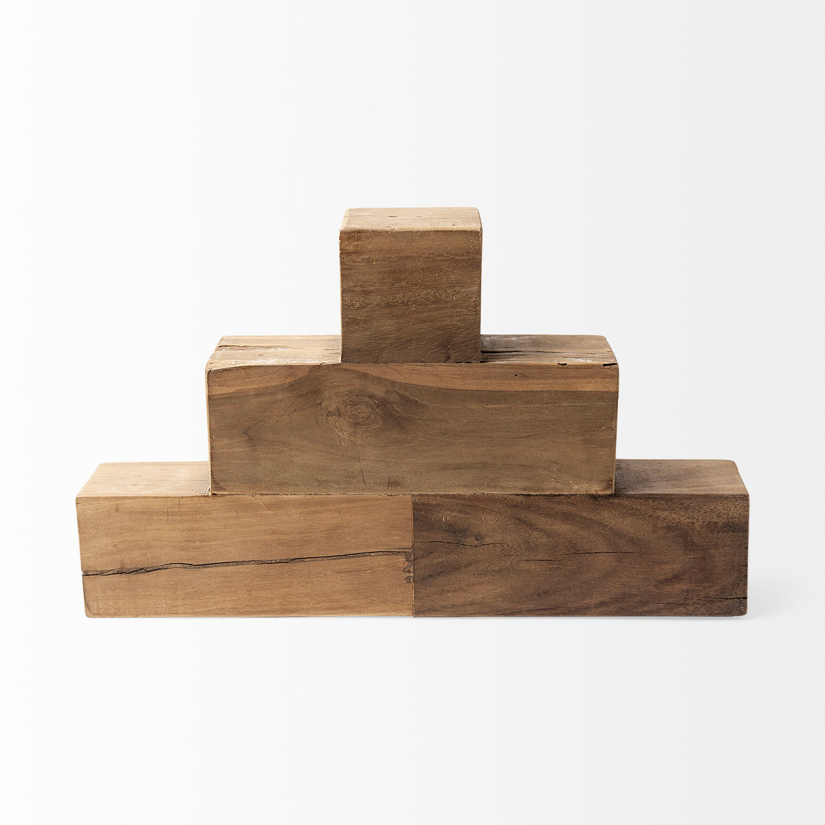 Rubik Natural Wooden Cube Display Object - Ornate Home