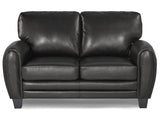 Rubin Black Loveseat - Ornate Home