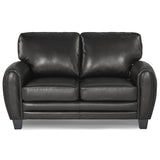 Rubin Black Loveseat - Ornate Home