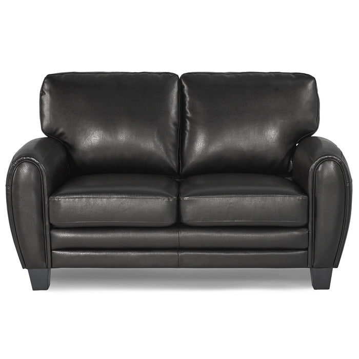 Rubin Black Loveseat - Ornate Home