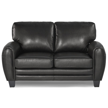 Rubin Black Loveseat - Ornate Home