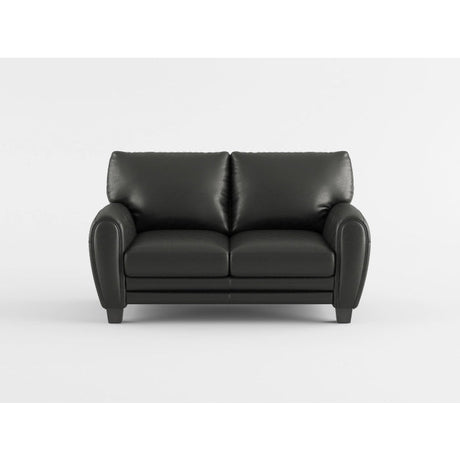 Rubin Black Loveseat - Ornate Home
