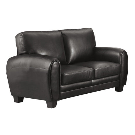 Rubin Black Loveseat - Ornate Home