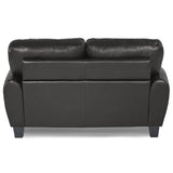 Rubin Black Loveseat - Ornate Home
