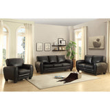 Rubin Black Loveseat - Ornate Home