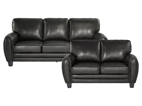 Rubin Black Sofa & Loveseat - Ornate Home