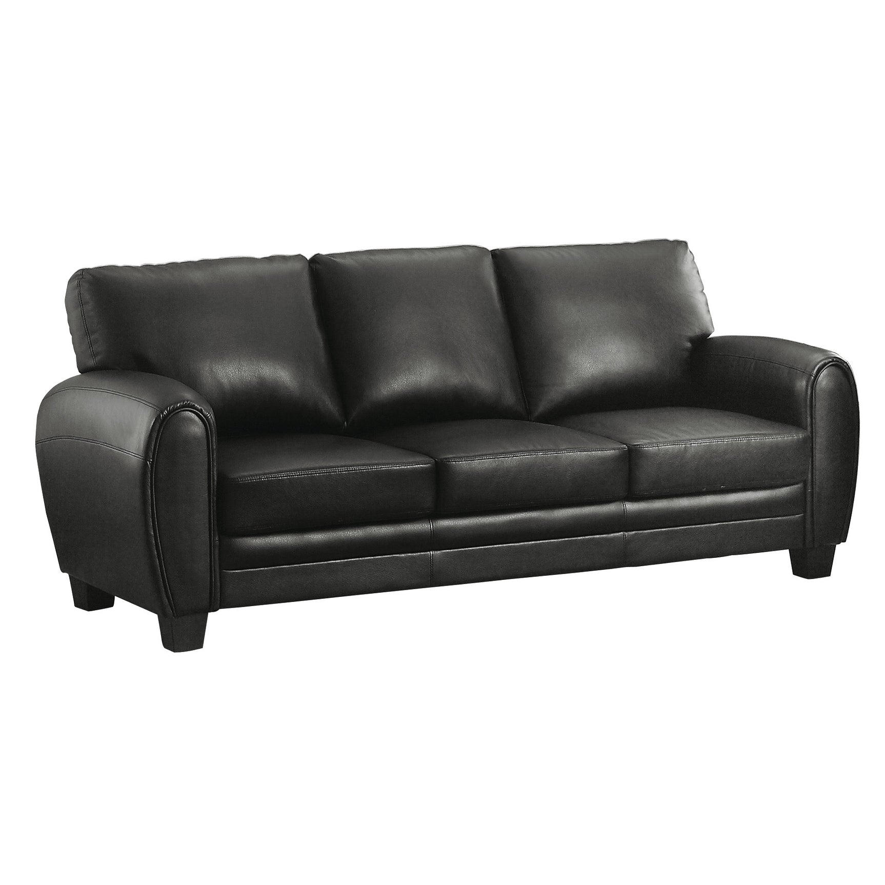 Rubin Black Sofa & Loveseat - Ornate Home