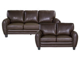 Rubin Dark Brown Sofa & Loveseat - Ornate Home