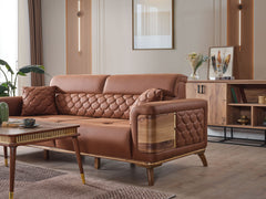 Ruby Brick Convertible Sofa - Ornate Home