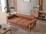 Ruby Brick Convertible Sofa - Ornate Home