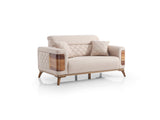 Ruby Beige 3-pieces (Sofa & Loveseat & Chair) Living Room Set