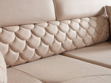 Ruby Beige 3-pieces (Sofa & Loveseat & Chair) Living Room Set