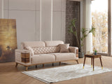 Ruby Beige 3-pieces (Sofa & Loveseat & Chair) Living Room Set