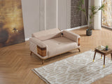 Ruby Beige 3-pieces (Sofa & Loveseat & Chair) Living Room Set