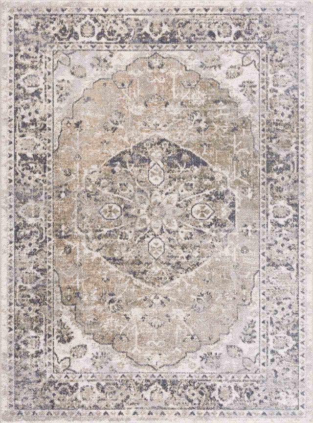 Rudo Beige Flat Pile Washable Rug - Ornate Home
