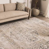 Rudo Beige Flat Pile Washable Rug - Ornate Home