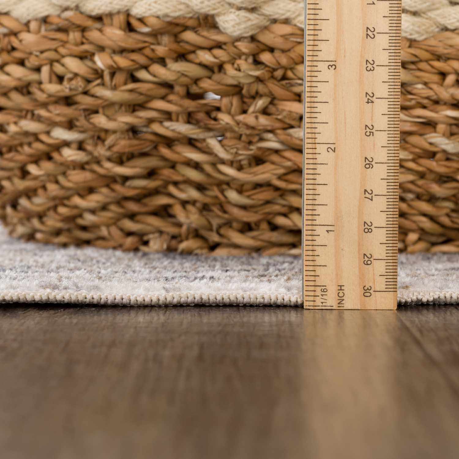 Rudo Beige Flat Pile Washable Rug - Ornate Home