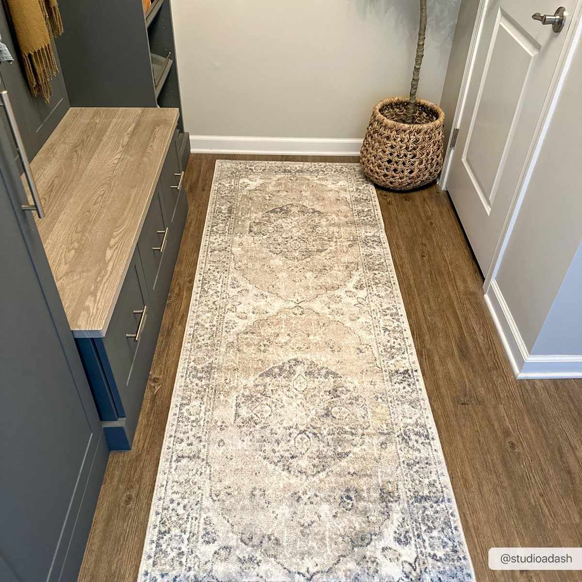 Rudo Beige Flat Pile Washable Rug - Ornate Home