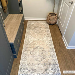 Rudo Beige Flat Pile Washable Rug - Ornate Home