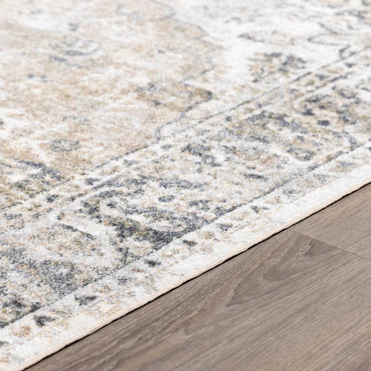 Rudo Beige Flat Pile Washable Rug - Ornate Home