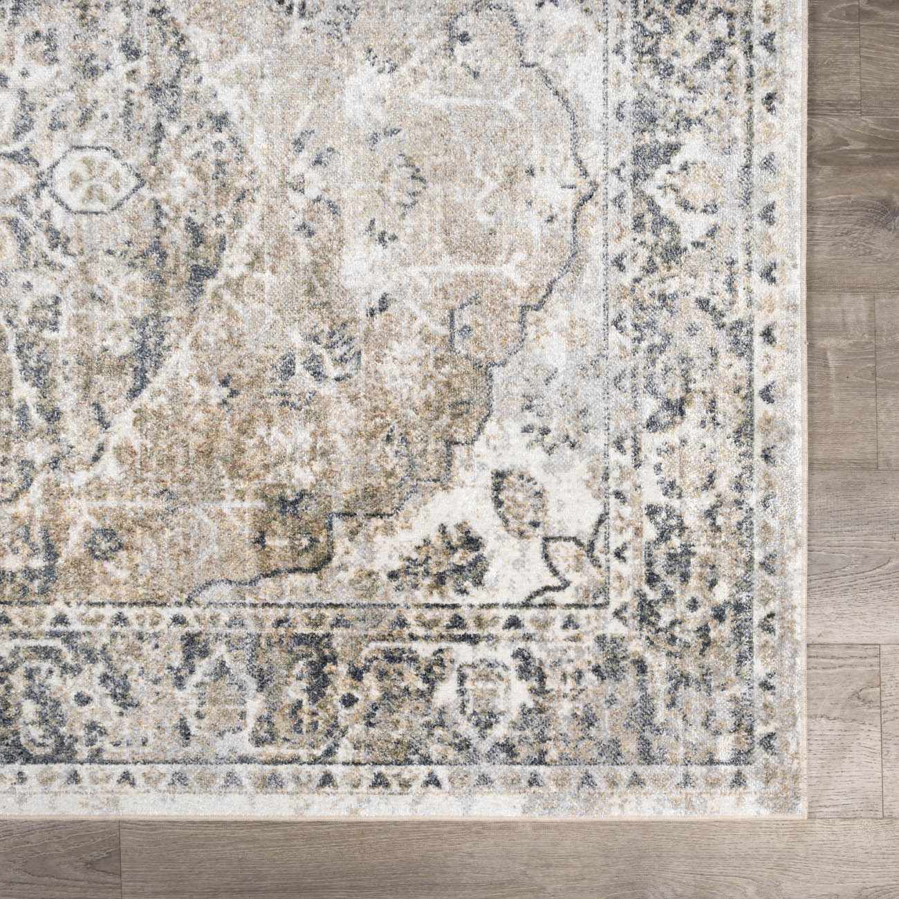 Rudo Beige Flat Pile Washable Rug - Ornate Home